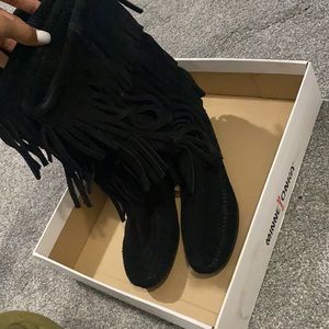 Minnetonka Fringe Boots